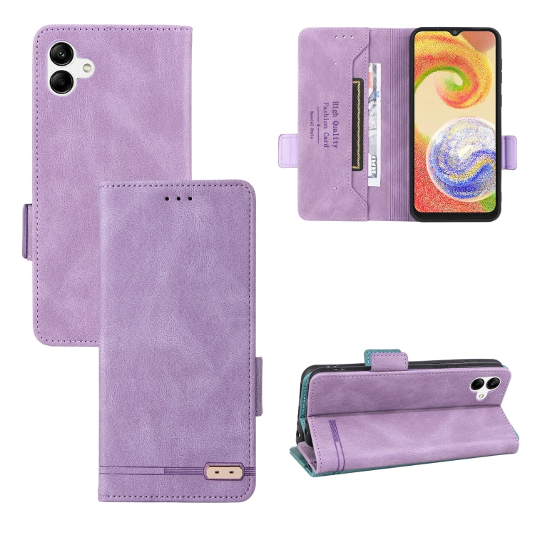 For Samsung Galaxy A04 4G Magnetic Clasp Flip Leather Phone Case