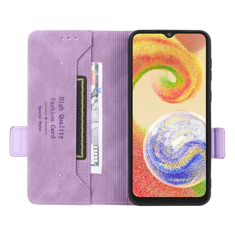 For Samsung Galaxy A04 4G Magnetic Clasp Flip Leather Phone Case