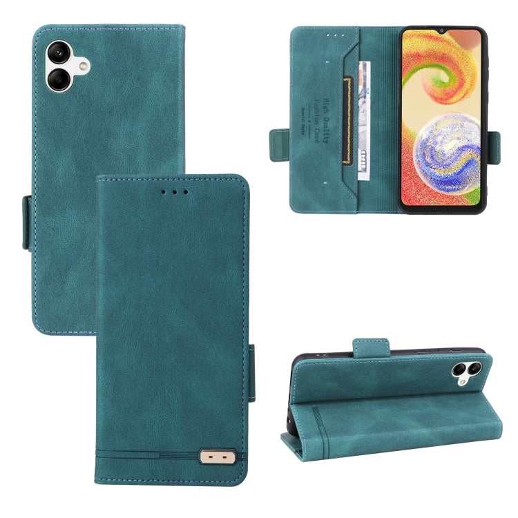 For Samsung Galaxy A04 4G Magnetic Clasp Flip Leather Phone Case