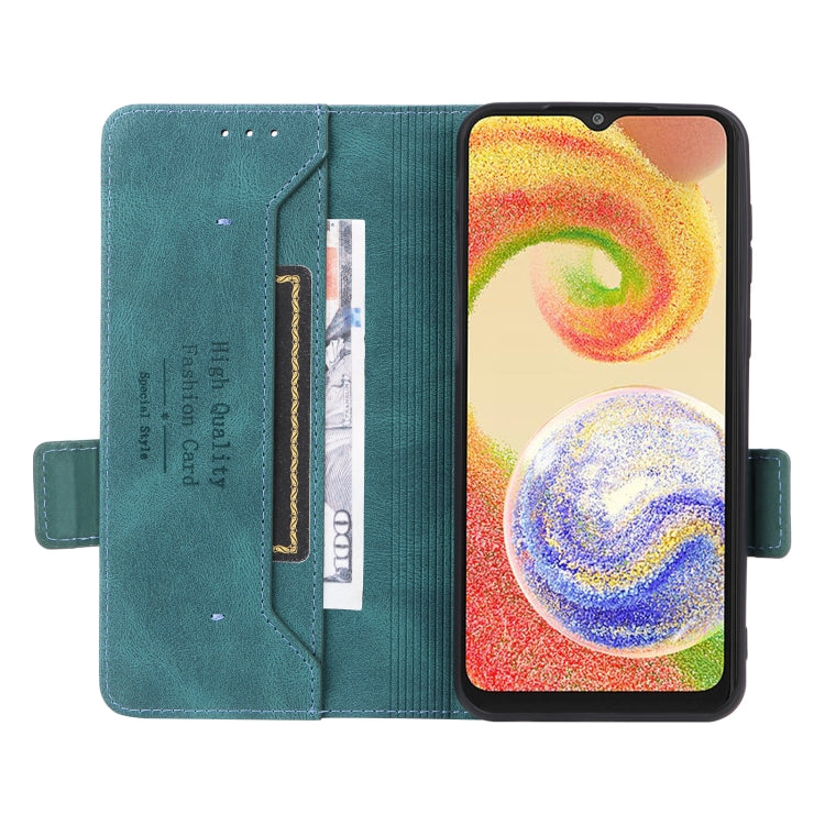 For Samsung Galaxy A04 4G Magnetic Clasp Flip Leather Phone Case
