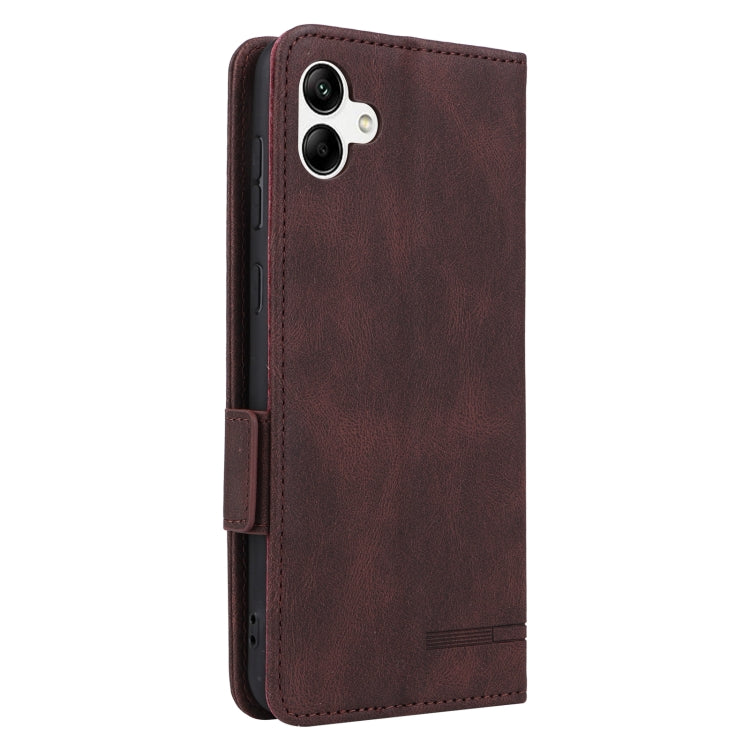 For Samsung Galaxy A04 4G Magnetic Clasp Flip Leather Phone Case