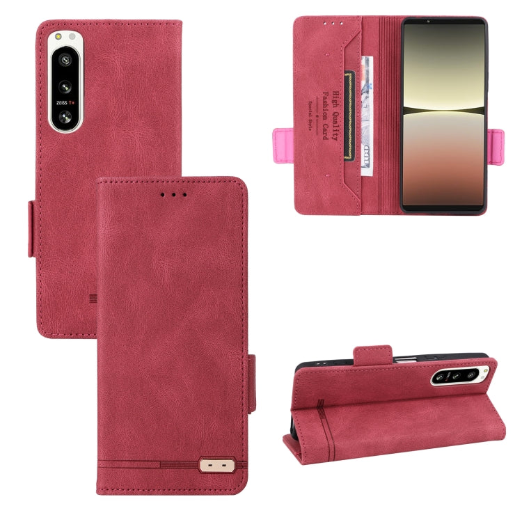 For Sony Xperia 5 IV Magnetic Clasp Flip Leather Phone Case