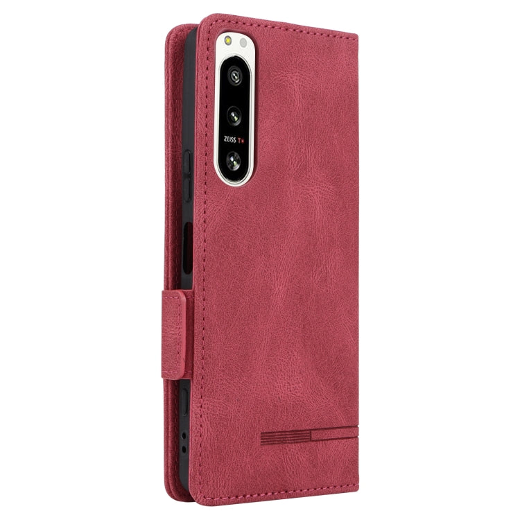 For Sony Xperia 5 IV Magnetic Clasp Flip Leather Phone Case