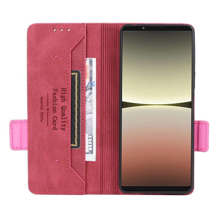 For Sony Xperia 5 IV Magnetic Clasp Flip Leather Phone Case