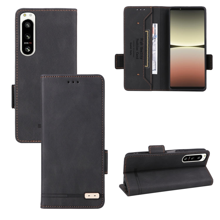For Sony Xperia 5 IV Magnetic Clasp Flip Leather Phone Case