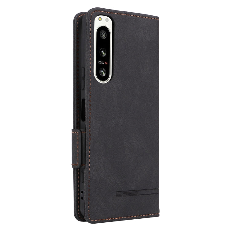 For Sony Xperia 5 IV Magnetic Clasp Flip Leather Phone Case