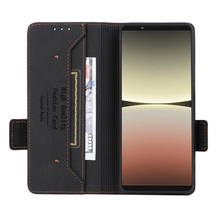 For Sony Xperia 5 IV Magnetic Clasp Flip Leather Phone Case