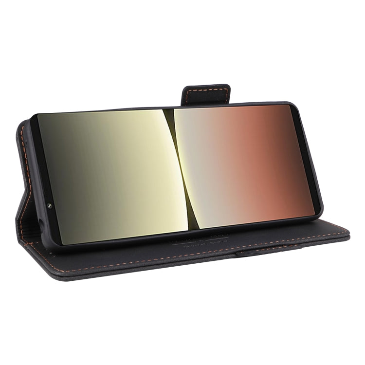 For Sony Xperia 5 IV Magnetic Clasp Flip Leather Phone Case