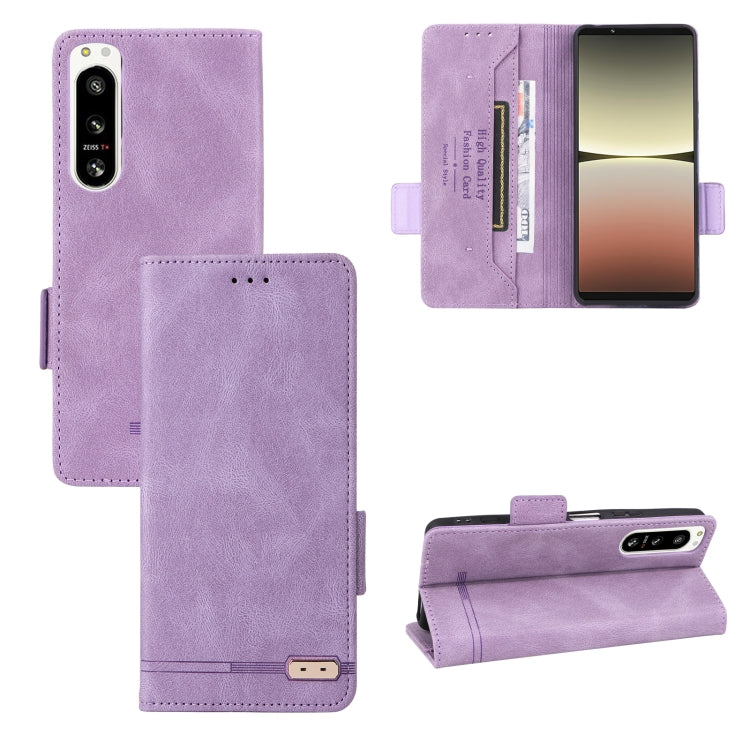 For Sony Xperia 5 IV Magnetic Clasp Flip Leather Phone Case