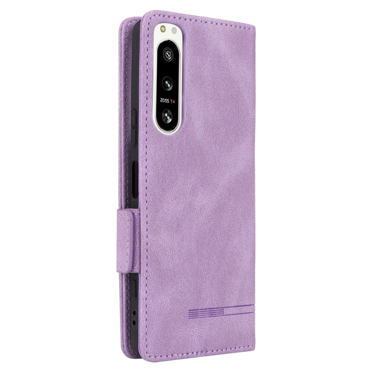 For Sony Xperia 5 IV Magnetic Clasp Flip Leather Phone Case