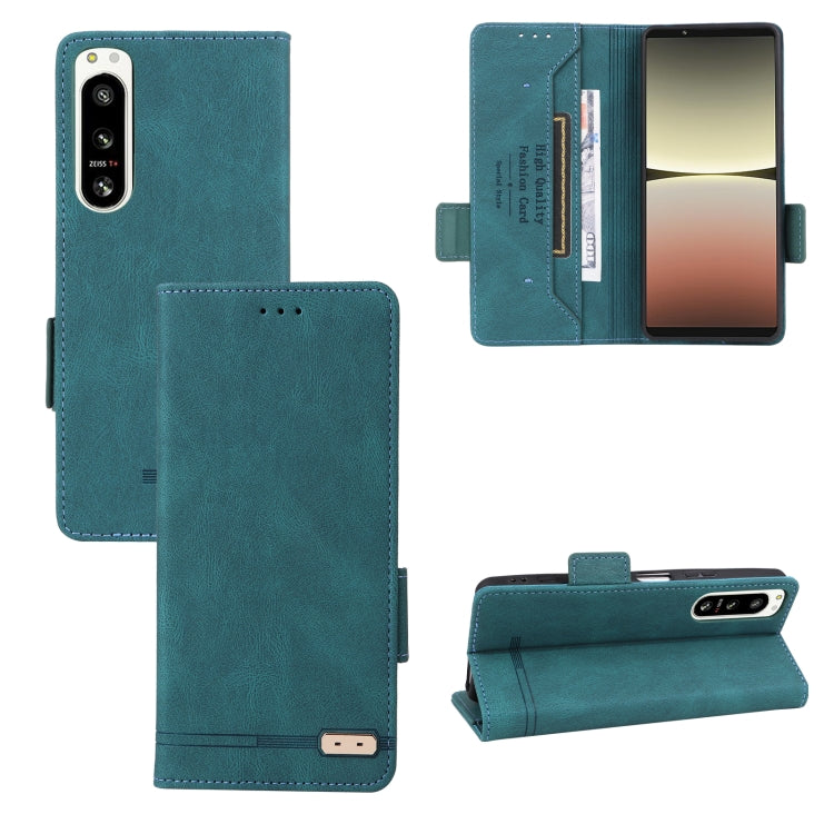 For Sony Xperia 5 IV Magnetic Clasp Flip Leather Phone Case