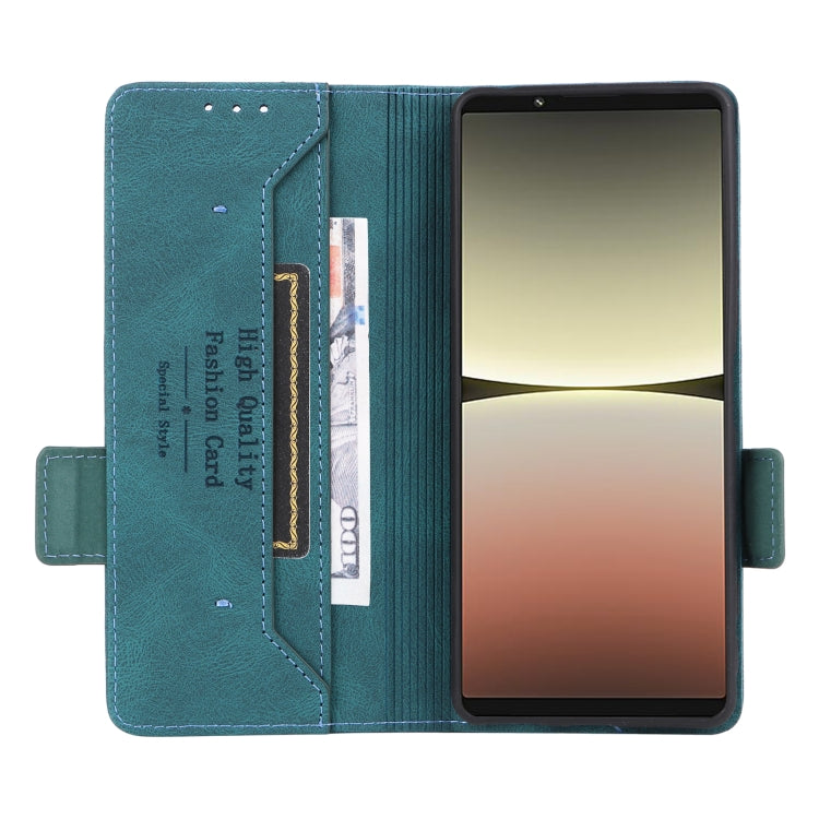 For Sony Xperia 5 IV Magnetic Clasp Flip Leather Phone Case