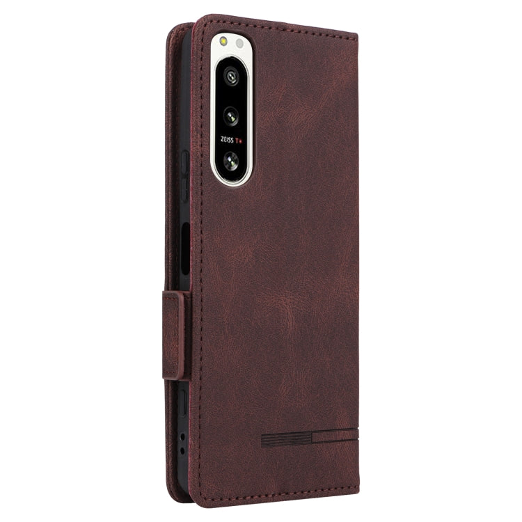 For Sony Xperia 5 IV Magnetic Clasp Flip Leather Phone Case