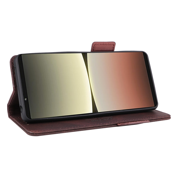 For Sony Xperia 5 IV Magnetic Clasp Flip Leather Phone Case