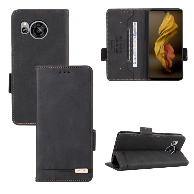 For Sharp Aquos Sense7 Plus Magnetic Clasp Flip Leather Phone Case