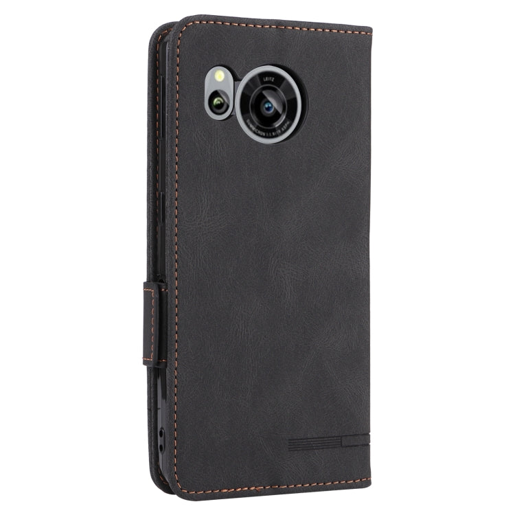 For Sharp Aquos Sense7 Plus Magnetic Clasp Flip Leather Phone Case