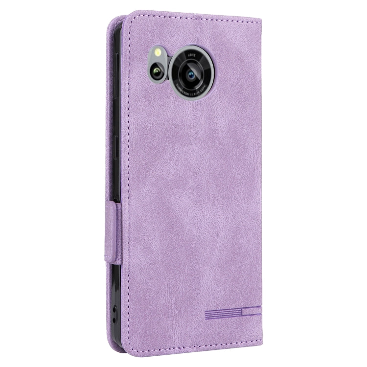 For Sharp Aquos Sense7 Plus Magnetic Clasp Flip Leather Phone Case