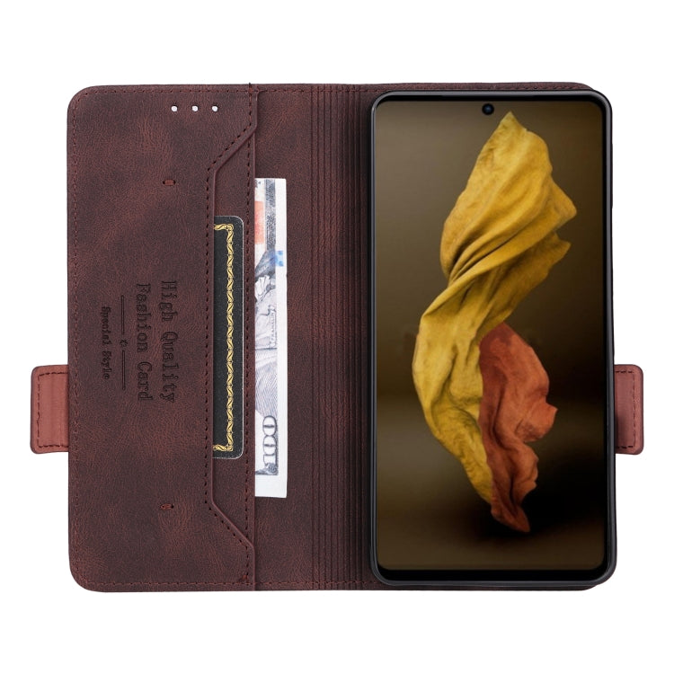 For Sharp Aquos Sense7 Plus Magnetic Clasp Flip Leather Phone Case
