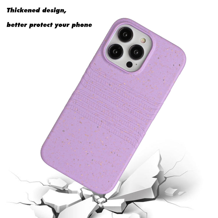 For iPhone 14 Pro Max Wheat Straw Material Degradable TPU Phone Case