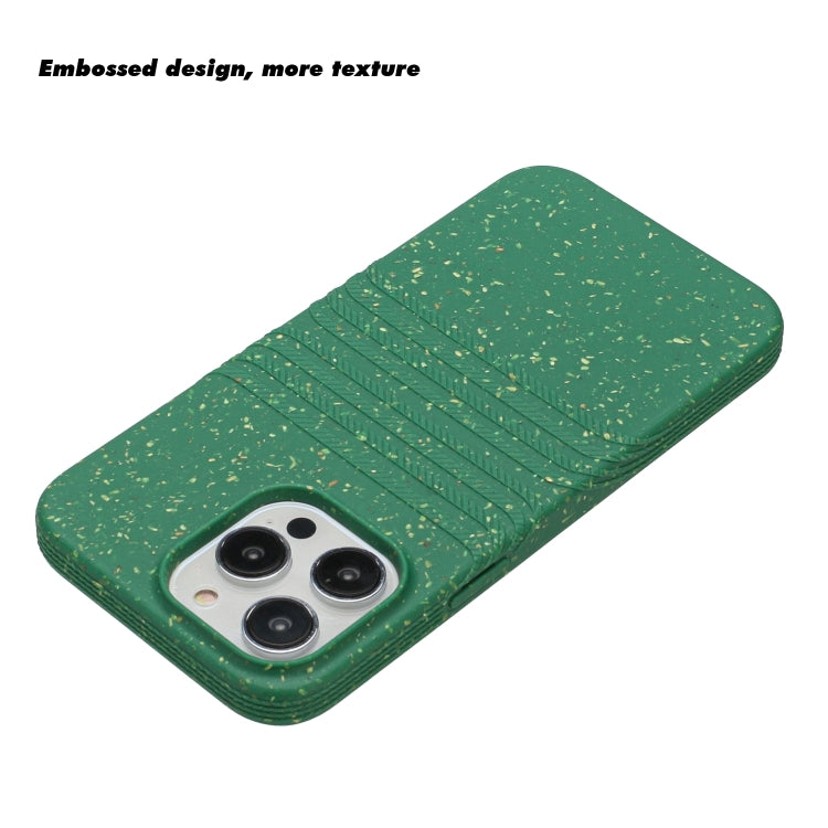 For iPhone 14 Pro Max Wheat Straw Material Degradable TPU Phone Case