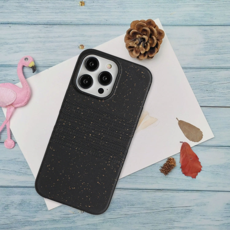 For iPhone 14 Pro Max Wheat Straw Material Degradable TPU Phone Case