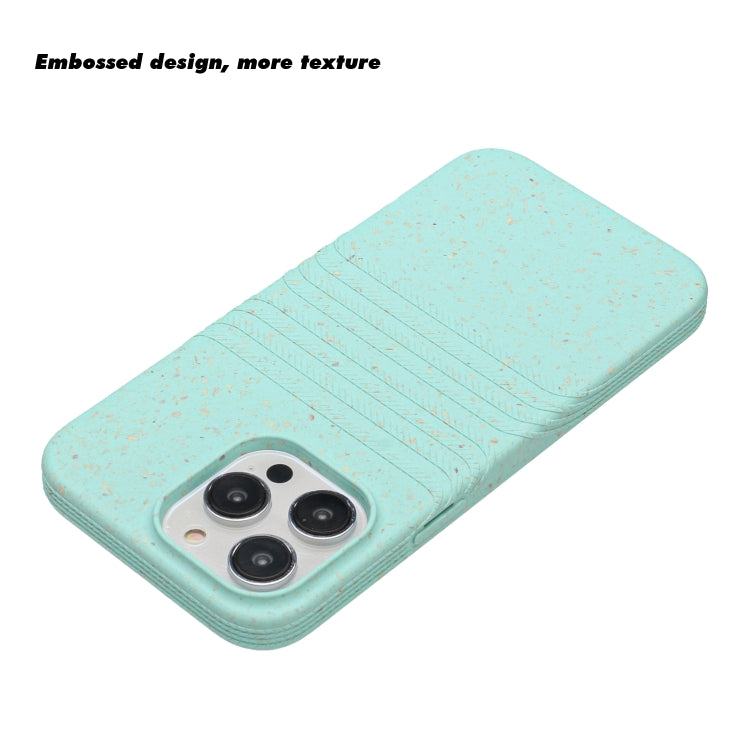 For iPhone 14 Pro Max Wheat Straw Material Degradable TPU Phone Case