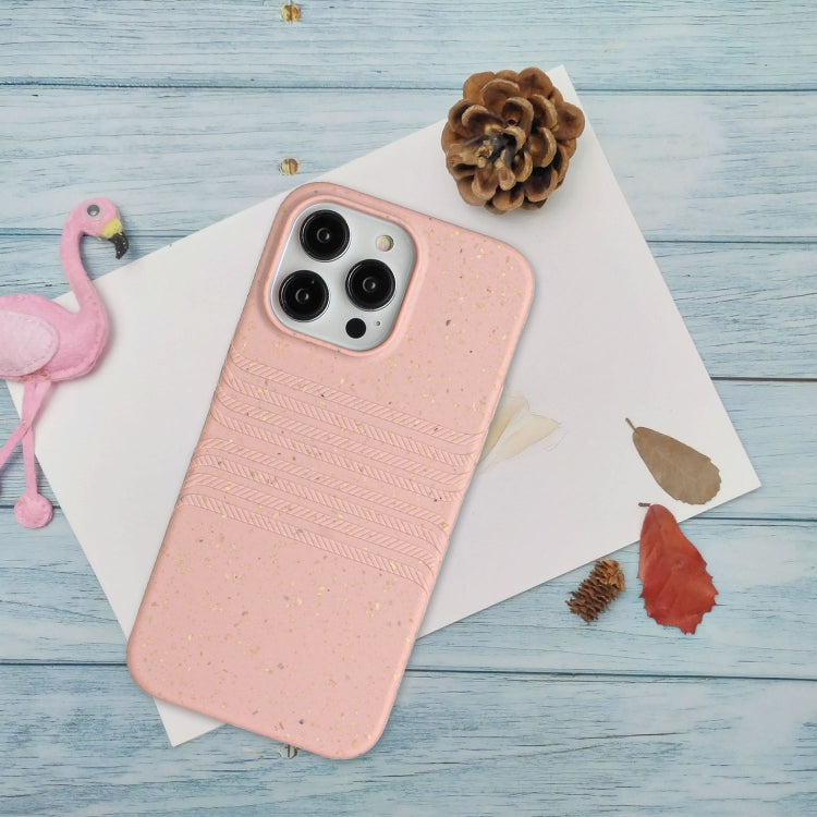 For iPhone 15 Pro Max Wheat Straw Material Degradable TPU Phone Case