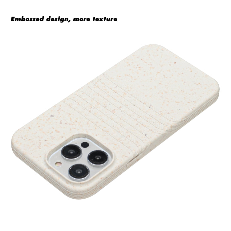 For iPhone 15 Pro Max Wheat Straw Material Degradable TPU Phone Case