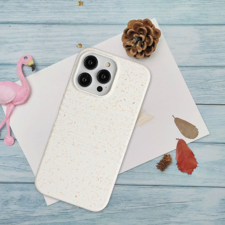 For iPhone 15 Pro Max Wheat Straw Material Degradable TPU Phone Case