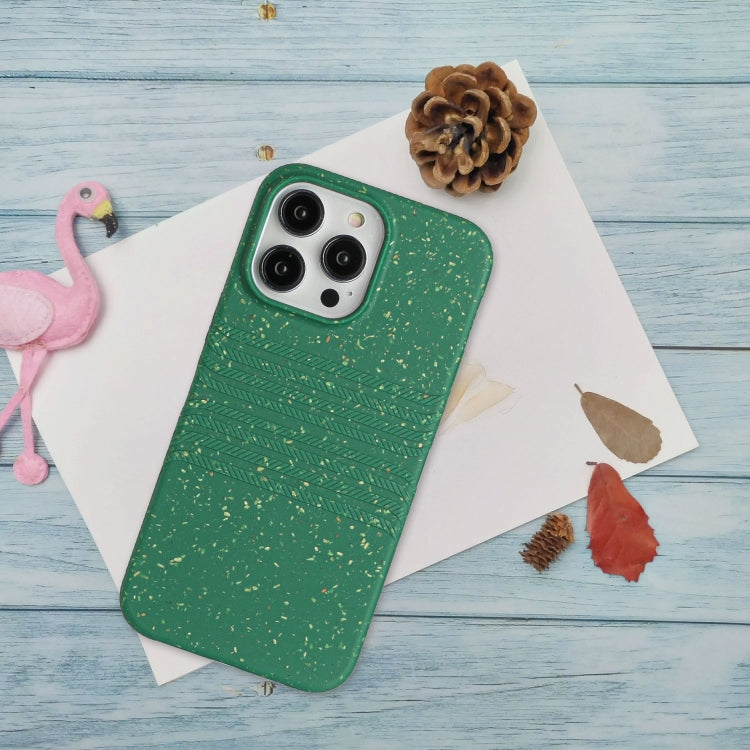 For iPhone 15 Pro Wheat Straw Material Degradable TPU Phone Case