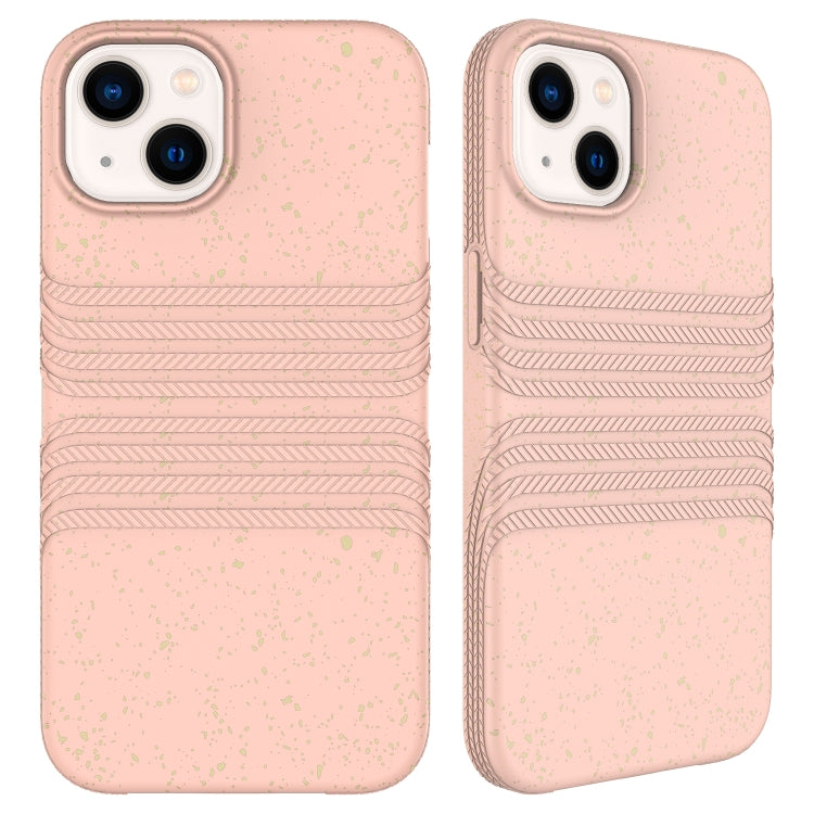 For iPhone 15 Wheat Straw Material Degradable TPU Phone Case