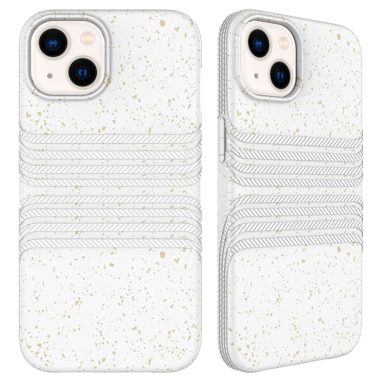 For iPhone 15 Wheat Straw Material Degradable TPU Phone Case