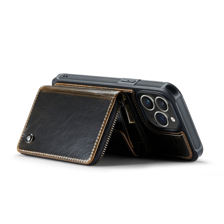 For iPhone 14 Pro JEEHOOD C22 Series Zipper Wallet Phone Case