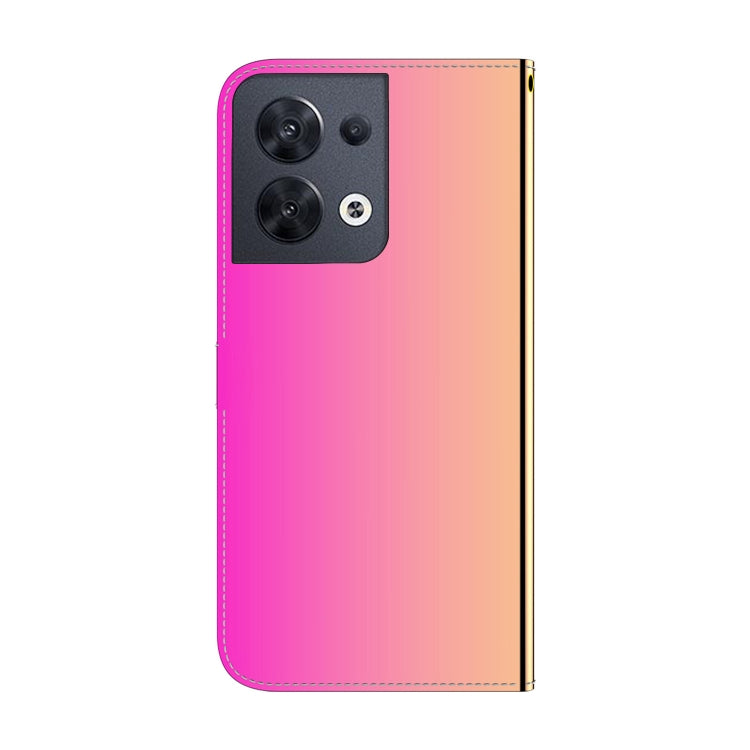 For OPPO Reno8 Imitated Mirror Surface Flip Leather Phone Case