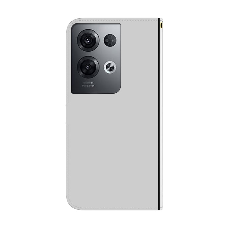 For OPPO Reno8 Pro+ Imitated Mirror Surface Flip Leather Phone Case