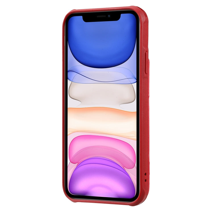 For iPhone 11 Vertical Flip Shockproof Leather Protective Case with Long Rope, Support Card Slots & Bracket & Photo Holder & Wallet Function