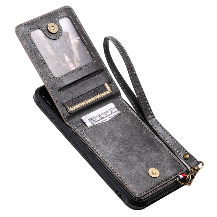 For iPhone 11 Pro Vertical Flip Shockproof Leather Protective Case with Long Rope, Support Card Slots & Bracket & Photo Holder & Wallet Function
