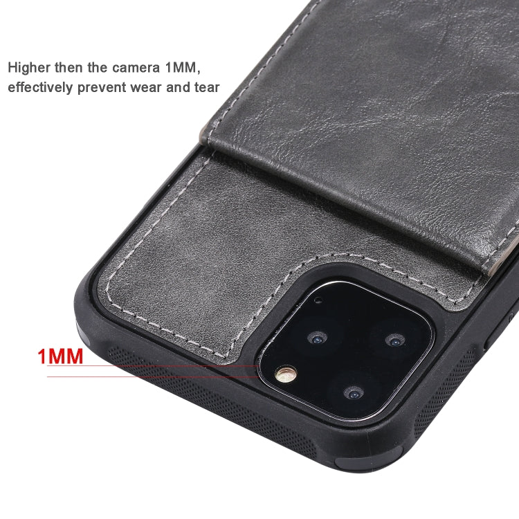 For iPhone 11 Pro Vertical Flip Shockproof Leather Protective Case with Long Rope, Support Card Slots & Bracket & Photo Holder & Wallet Function