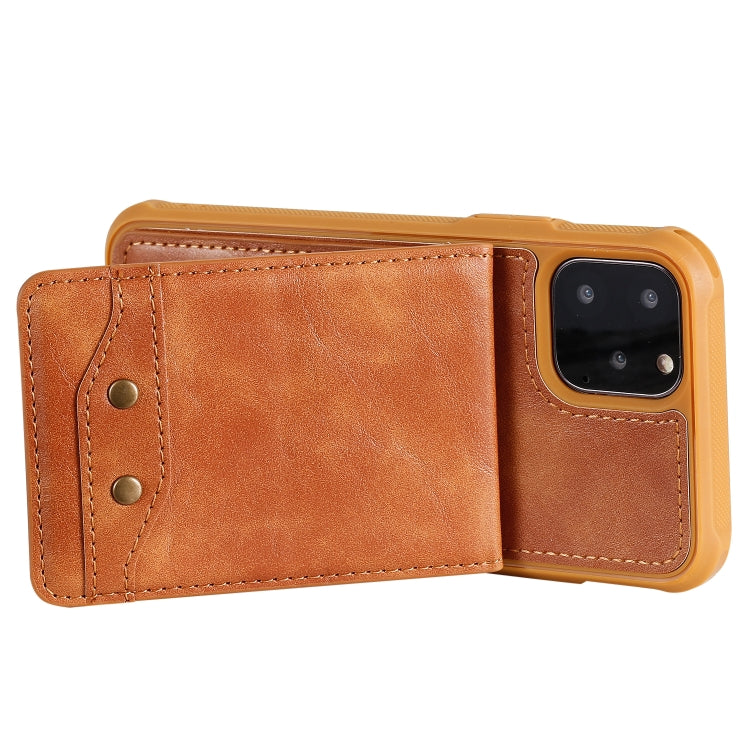 For iPhone 11 Pro Vertical Flip Shockproof Leather Protective Case with Long Rope, Support Card Slots & Bracket & Photo Holder & Wallet Function