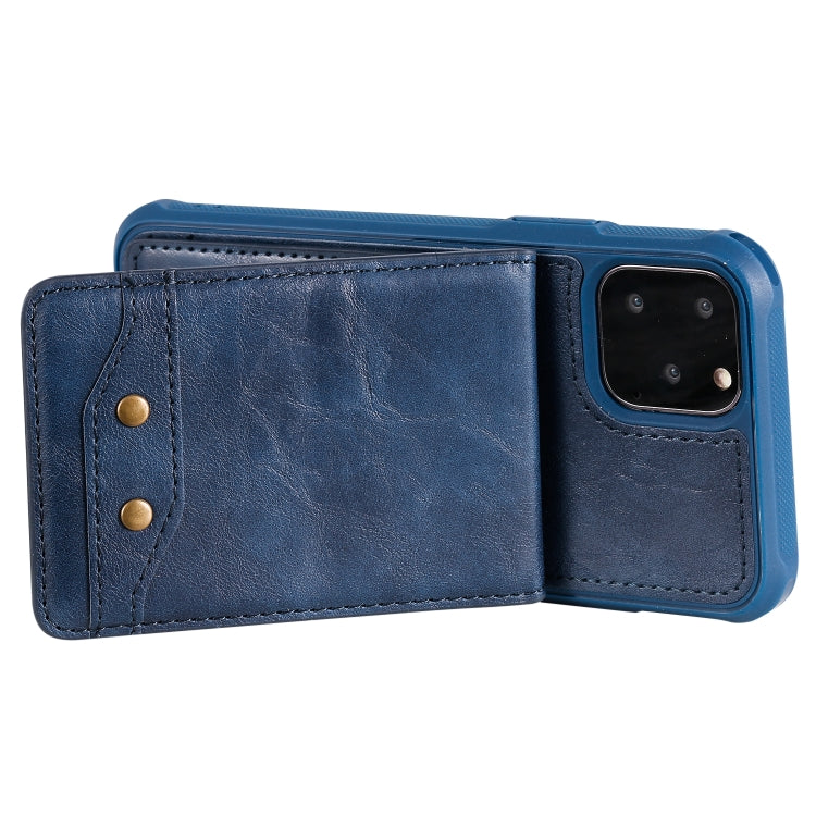 For iPhone 11 Pro Vertical Flip Shockproof Leather Protective Case with Long Rope, Support Card Slots & Bracket & Photo Holder & Wallet Function