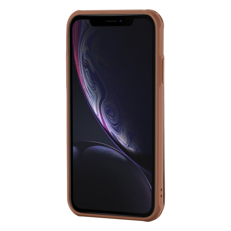 For iPhone XR Vertical Flip Shockproof Leather Protective Case with Long Rope, Support Card Slots & Bracket & Photo Holder & Wallet Function