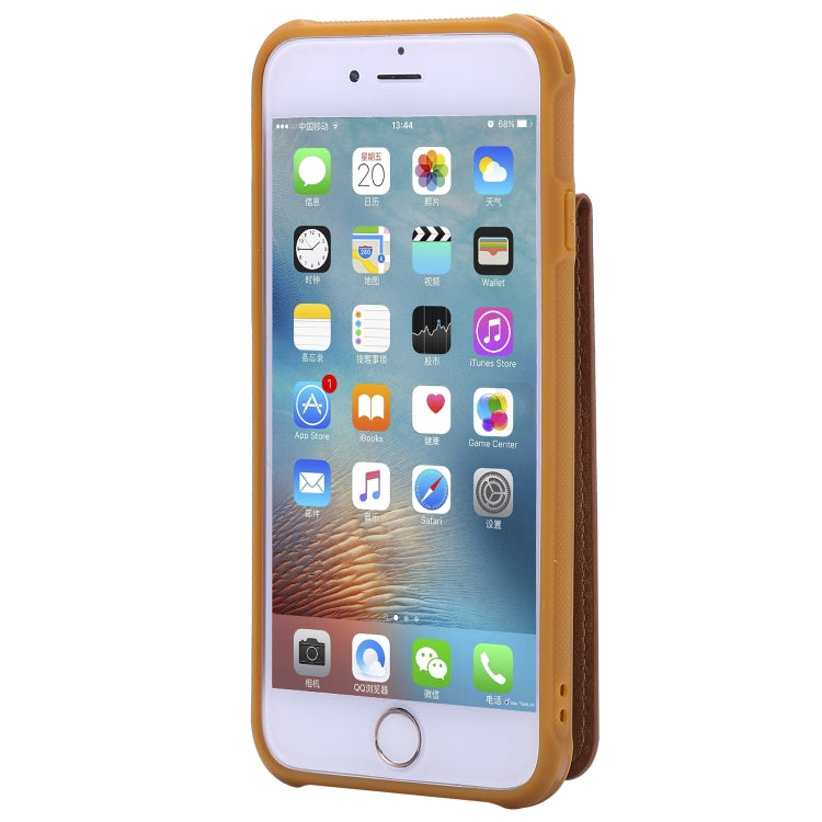 For iPhone 6 Vertical Flip Shockproof Leather Protective Case with Long Rope, Support Card Slots & Bracket & Photo Holder & Wallet Function
