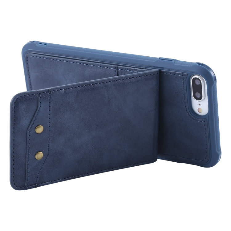 For iPhone 6 Plus Vertical Flip Shockproof Leather Protective Case with Long Rope, Support Card Slots & Bracket & Photo Holder & Wallet Function