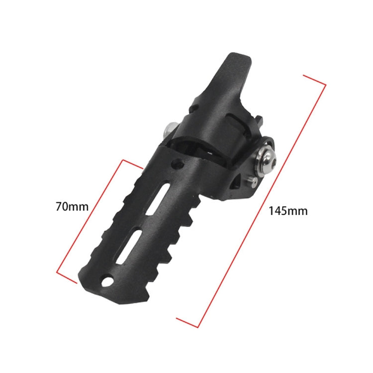 For BMW R1250GS R1200 GS ADV Motorcycle 22-25mm Front Folding Foot Pegs Footrests Clamps (Black Silver)