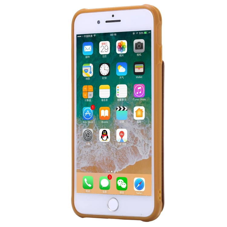 For iPhone 8 Plus / 7 Plus Vertical Flip Shockproof Leather Protective Case with Long Rope, Support Card Slots & Bracket & Photo Holder & Wallet Function