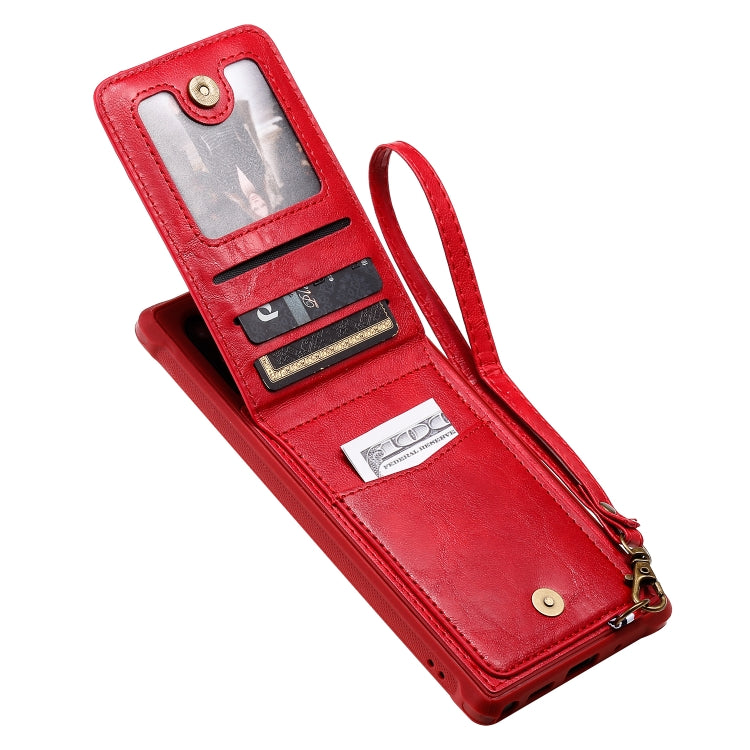 For Galaxy Note 10+ Vertical Flip Shockproof Leather Protective Case with Long Rope, Support Card Slots & Bracket & Photo Holder & Wallet Function