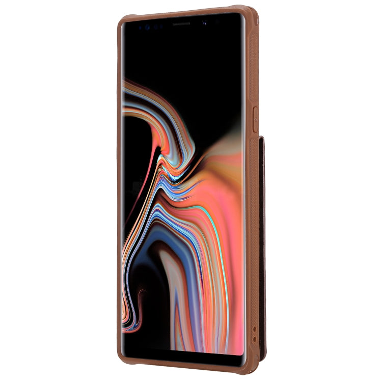 For Galaxy Note 9 Vertical Flip Shockproof Leather Protective Case with Long Rope, Support Card Slots & Bracket & Photo Holder & Wallet Function