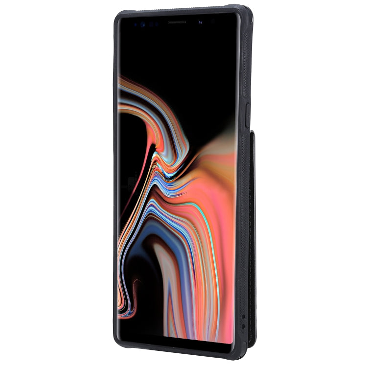 For Galaxy Note 9 Vertical Flip Shockproof Leather Protective Case with Long Rope, Support Card Slots & Bracket & Photo Holder & Wallet Function