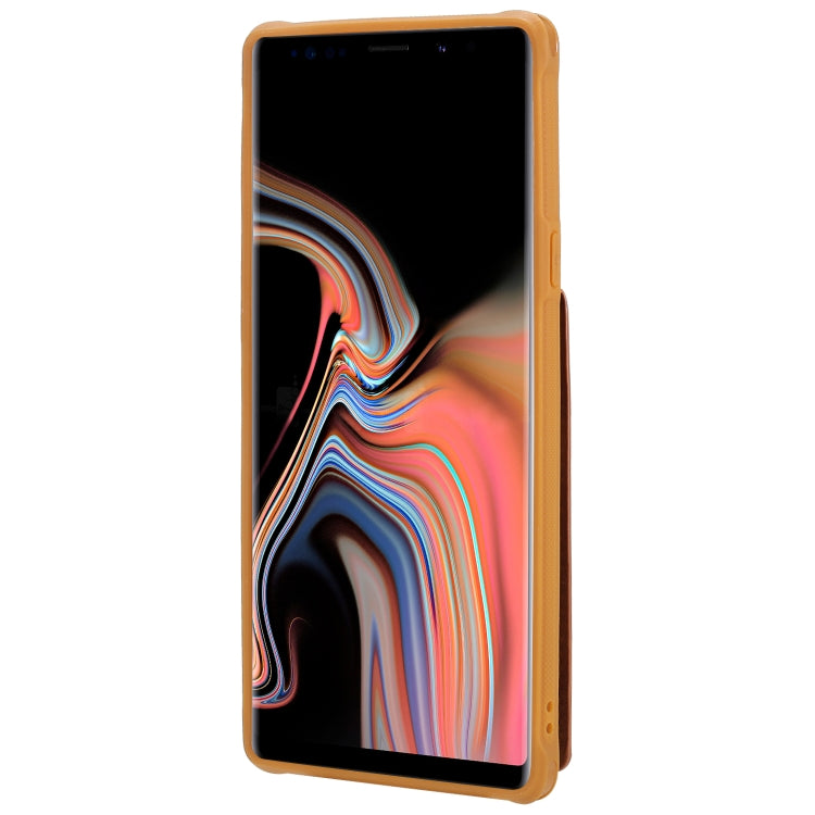 For Galaxy Note 9 Vertical Flip Shockproof Leather Protective Case with Long Rope, Support Card Slots & Bracket & Photo Holder & Wallet Function