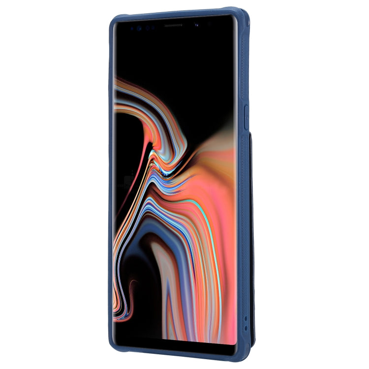 For Galaxy Note 9 Vertical Flip Shockproof Leather Protective Case with Long Rope, Support Card Slots & Bracket & Photo Holder & Wallet Function